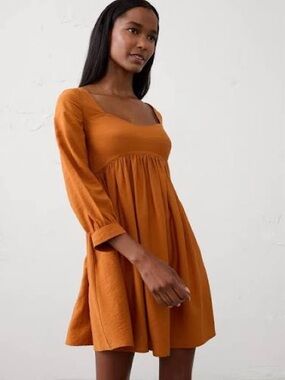 Brand New Banana Republic GATHERED-WAIST MINI DRESS
